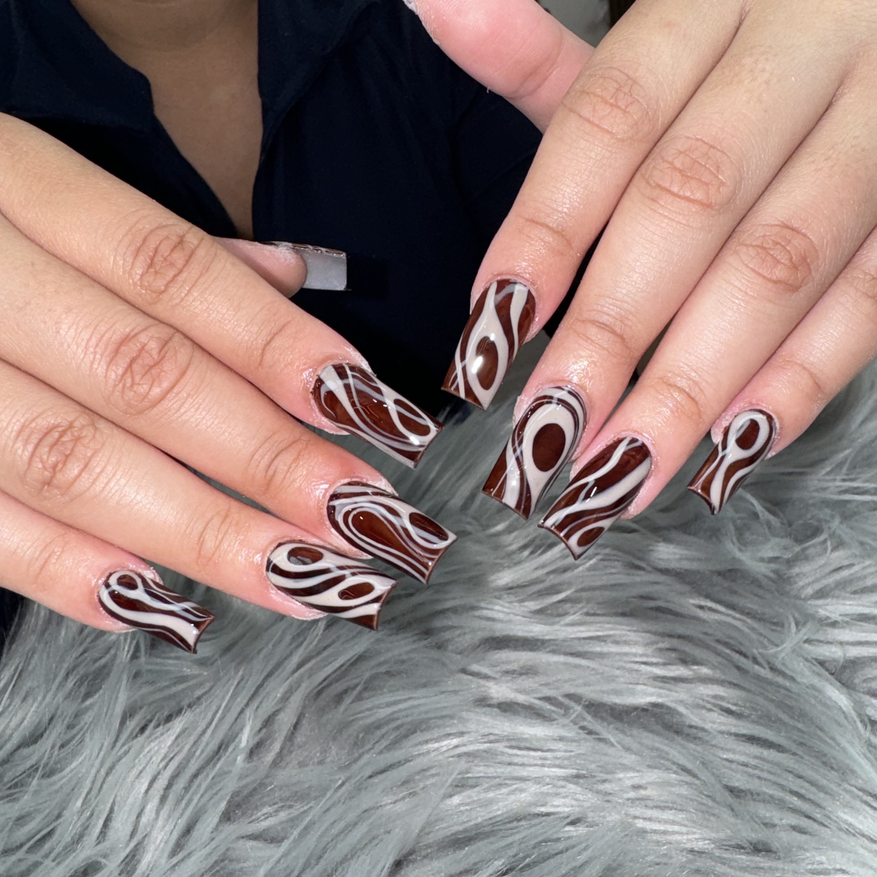 Nail art detail at Elegant Nails Salon & Spa